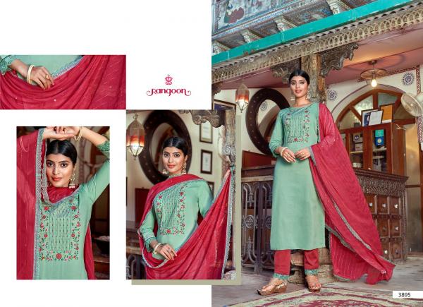 Rangoon Hi Five Silk Work Designer Readymade Suit